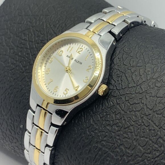 Anne Klein 10-5491SVTT Women's Stainless Steel Analog Silver Dial Watch MGK19 - Picture 3 of 9
